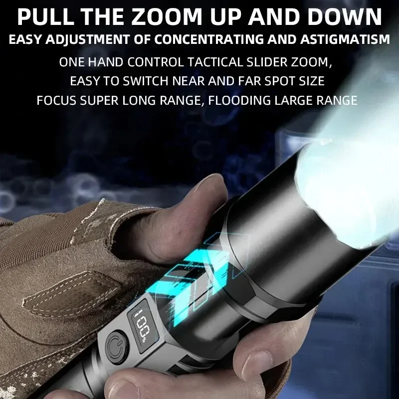 High Power XHP100 Led Flashlig - مراجعة Outdoor Power Usb وسعره