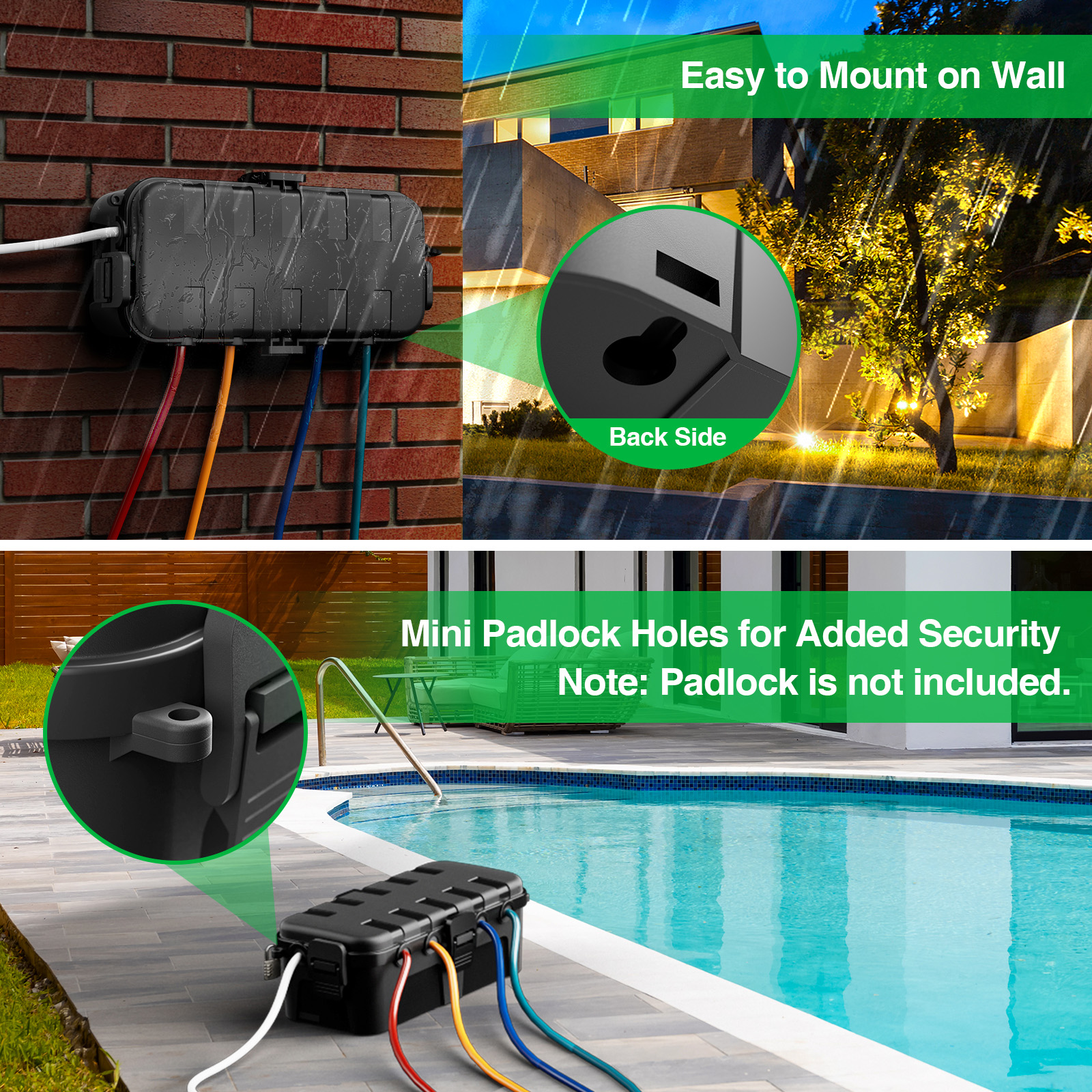 Medium Outdoor Electrical Box, - مراجعة Outdoor Power Socket Cover وسعره