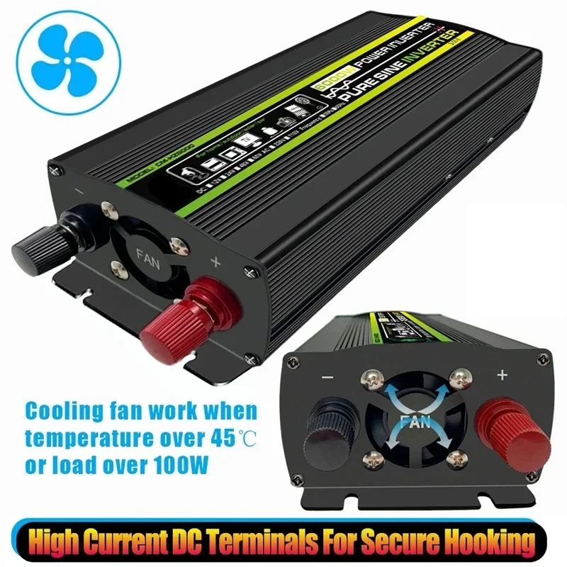 6000W DC12/24V to AC 220V Pure - مراجعة Ac Outdoor Power وسعره