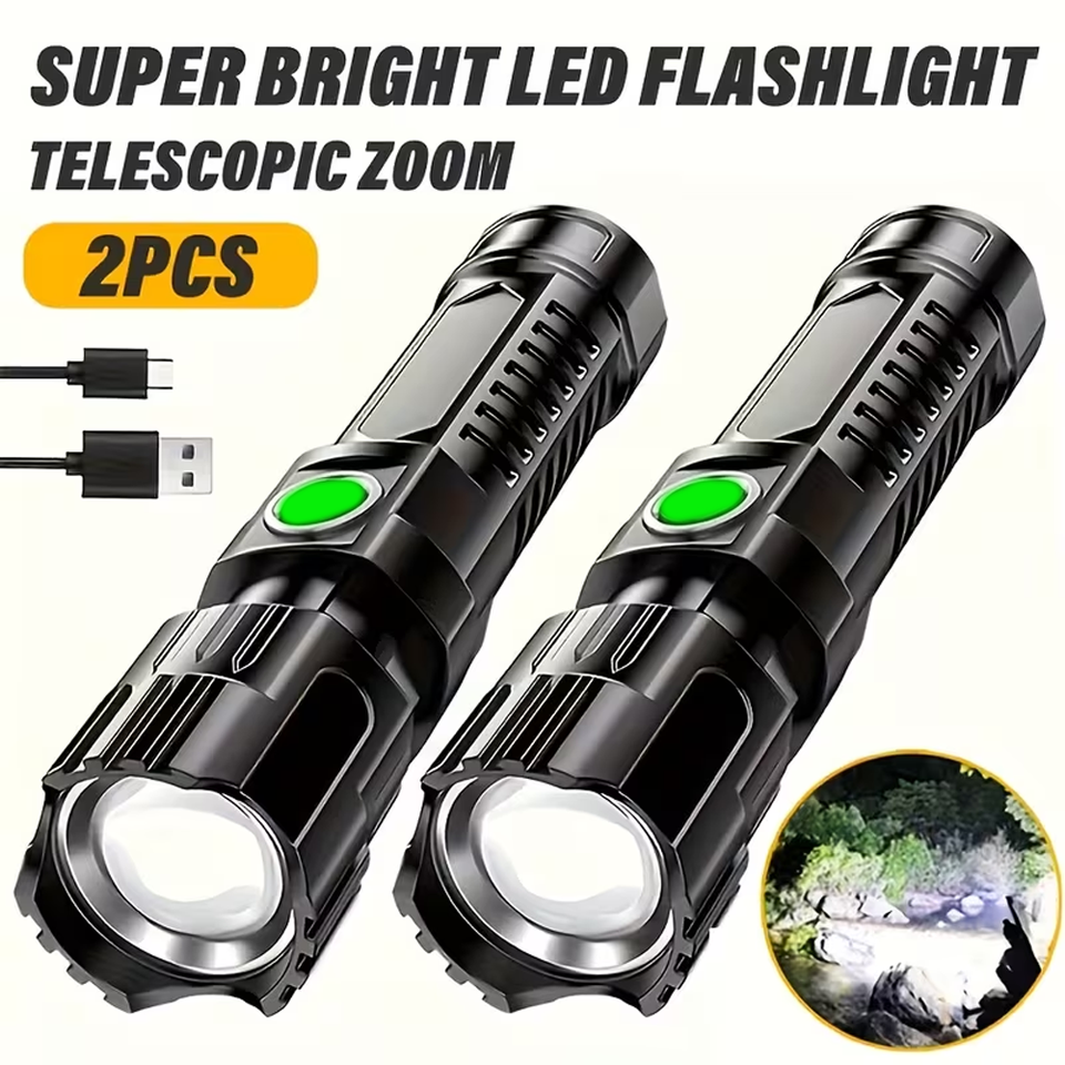 Super Bright LED Flashlight US - مراجعة Outdoor Power Usb وسعره