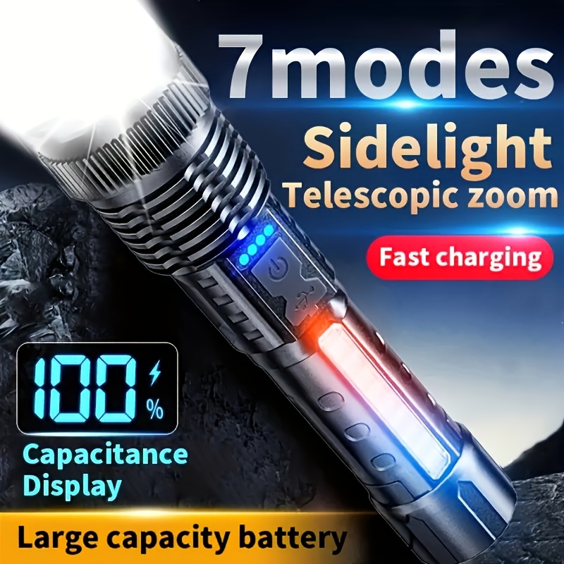 Powerful LED Flashlight Batter - مراجعة Outdoor Power Usb وسعره