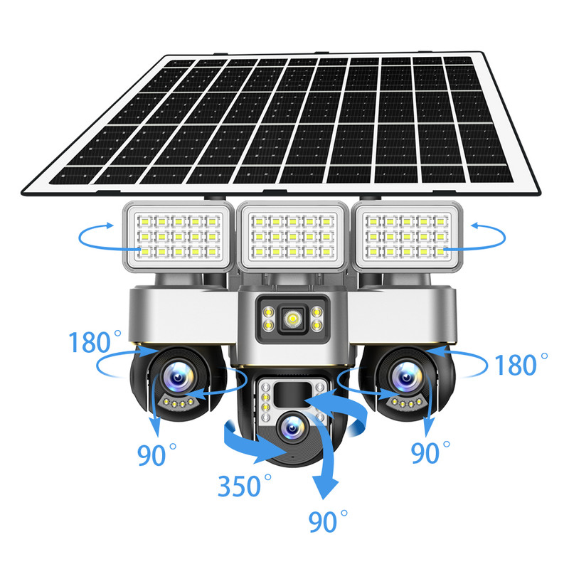 3 Screen 3 Lens 6MP Solar PTZ  - مراجعة Outdoor Power G Motion وسعره