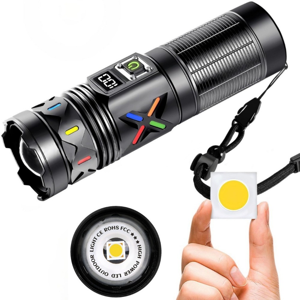 High Power LED Flashlight Tele - مراجعة Outdoor Power Usb وسعره