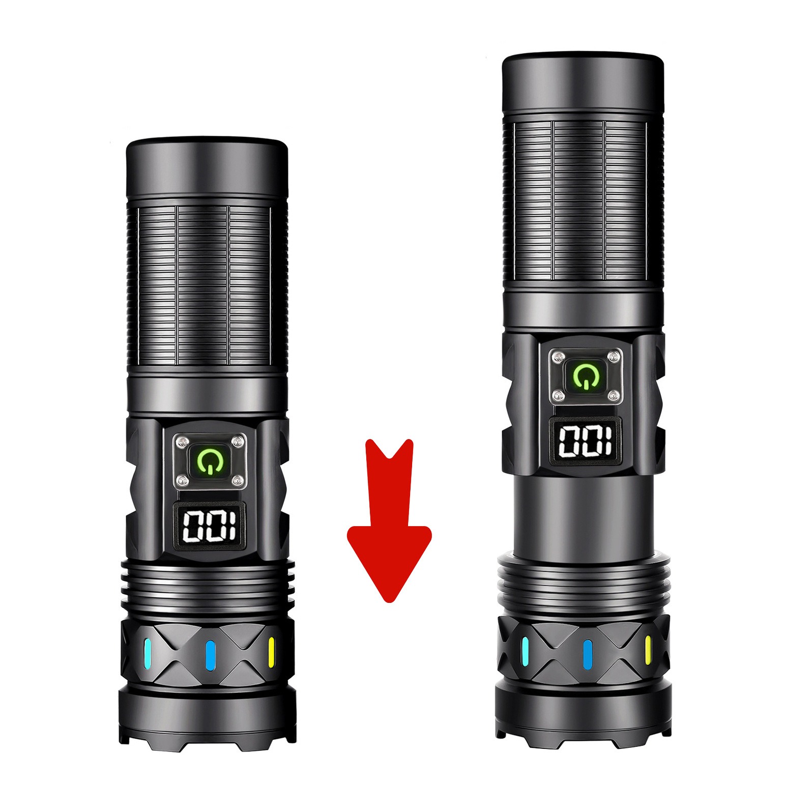 High Power LED Flashlight Tele - مراجعة Outdoor Power Usb وسعره