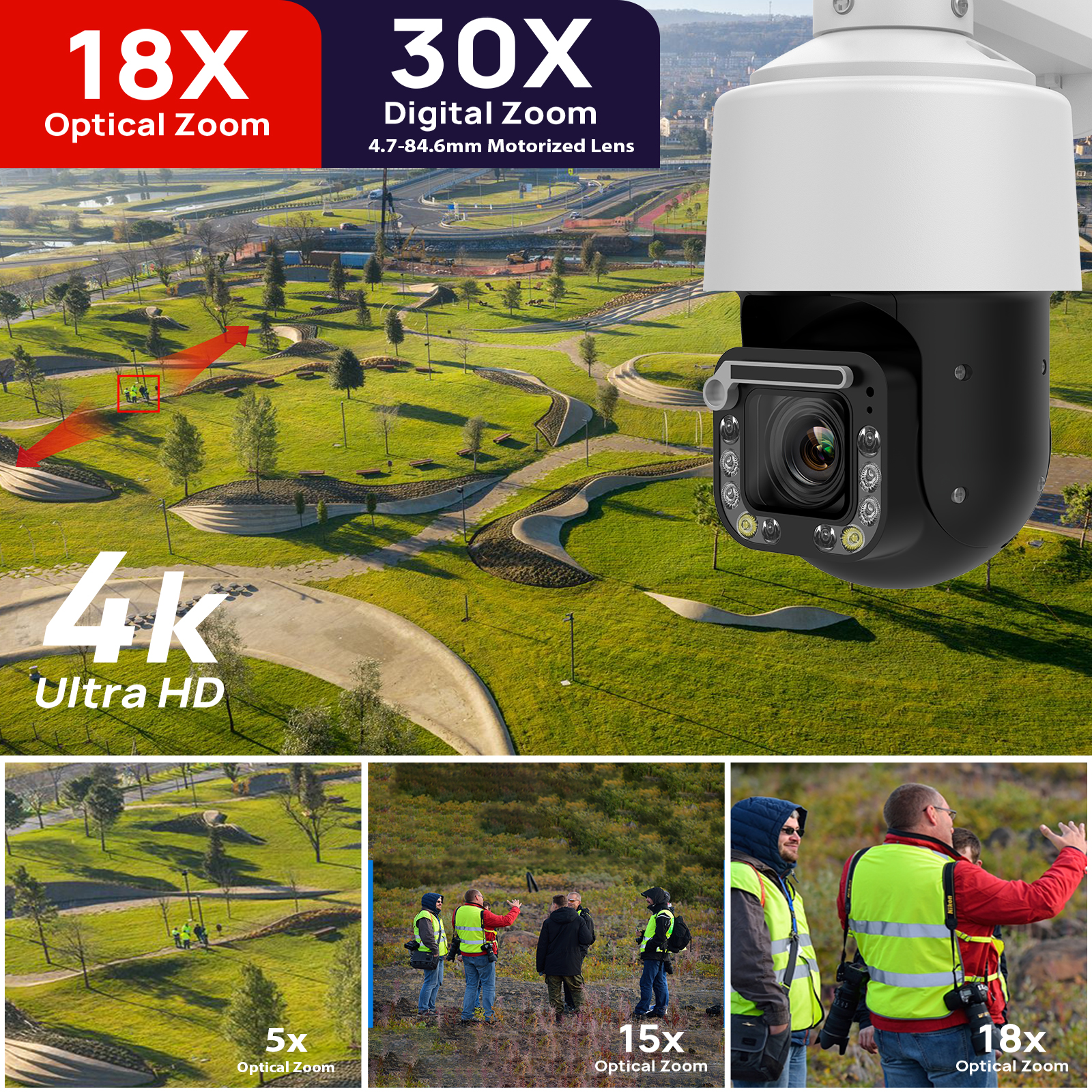 Vikylin 4K 8MP 18X Zoom PTZ IP - مراجعة Outdoor Power G Motion وسعره