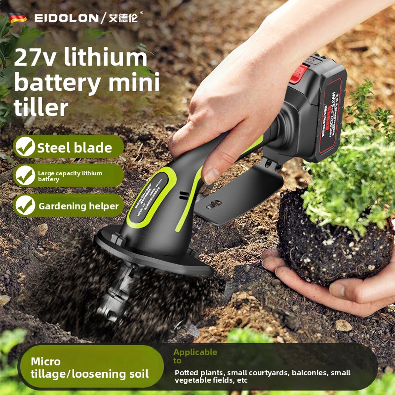 New Electric Handheld Cultivat - مراجعة Garden Tiller Mini وسعره