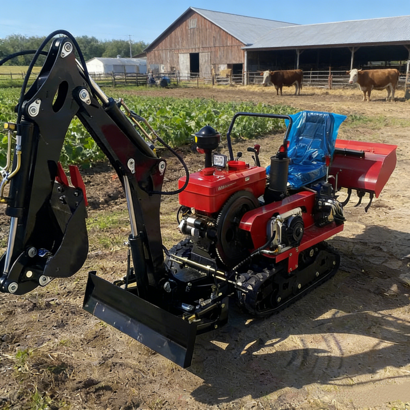Customized 35HP Crawler Tracto - مراجعة Garden Tiller Mini وسعره