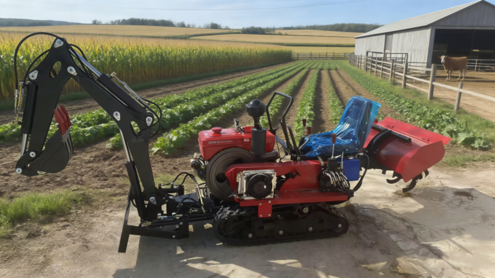 Customized 35HP Crawler Tracto - مراجعة Garden Tiller Mini وسعره