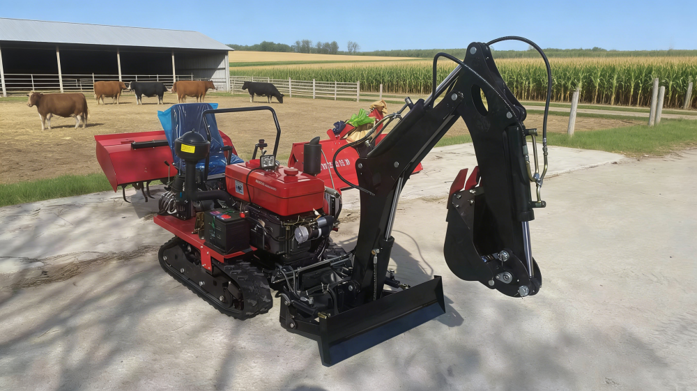 Customized 35HP Crawler Tracto - مراجعة Garden Tiller Mini وسعره