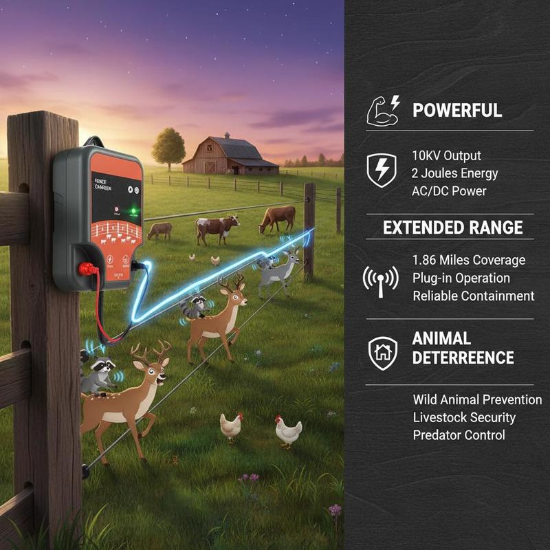 Livestock Energizer 10kV 2J Fo - مراجعة Ac Outdoor Power وسعره