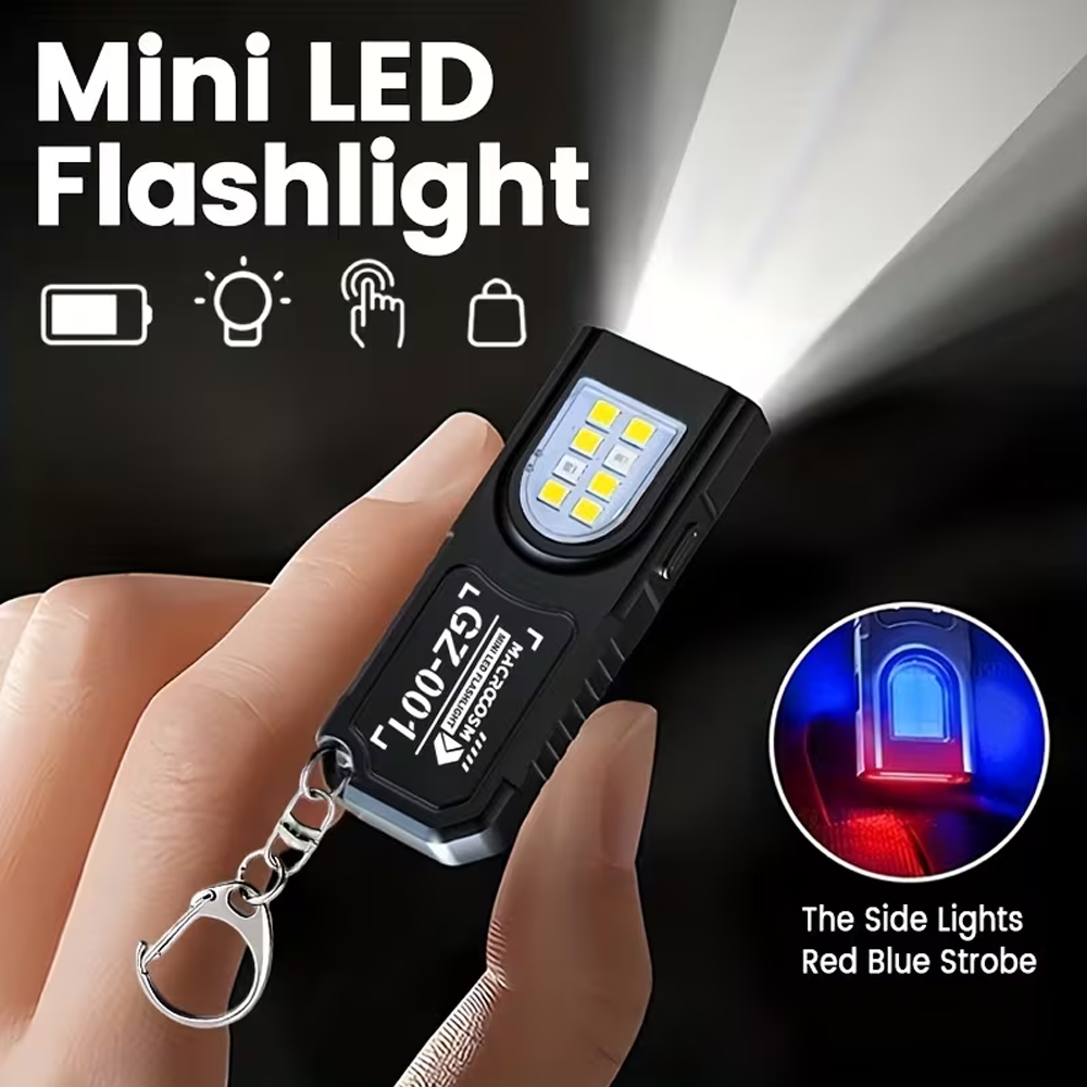 Mini COB LED Keychain Flashlig - مراجعة Outdoor Power Usb وسعره