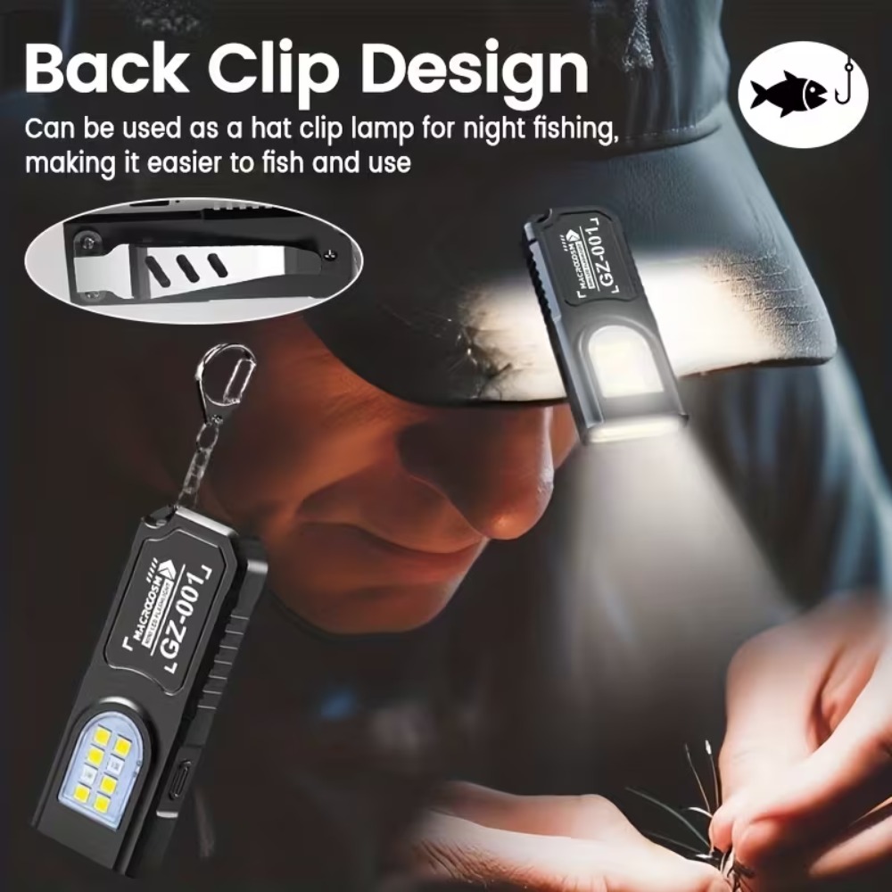 Mini COB LED Keychain Flashlig - مراجعة Outdoor Power Usb وسعره