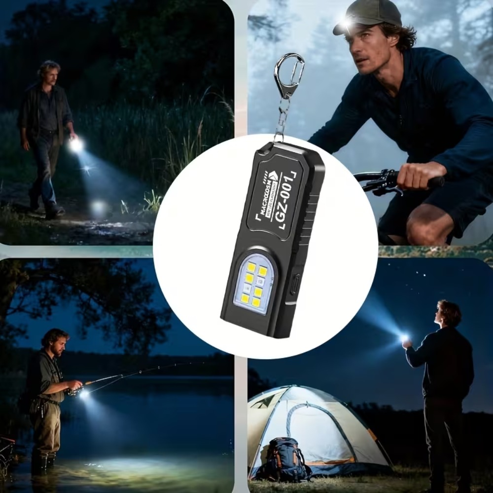 Mini COB LED Keychain Flashlig - مراجعة Outdoor Power Usb وسعره